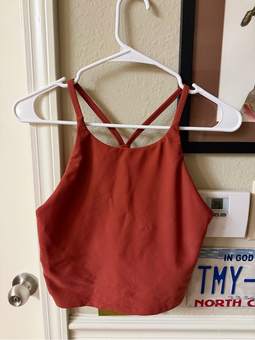 Old Navy Rust Red Double-Strap High-Neck Tank